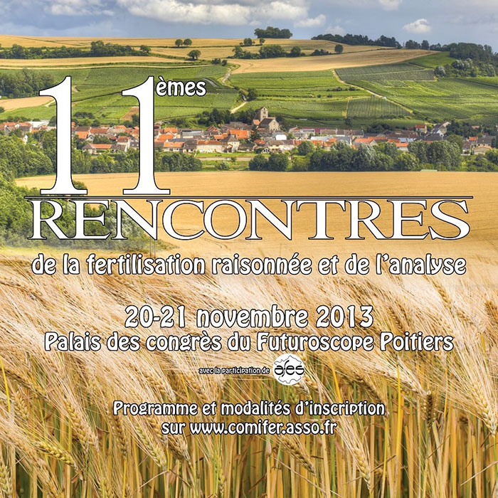 Édition 2013 des 11e rencontres de la fertilisation raisonnée