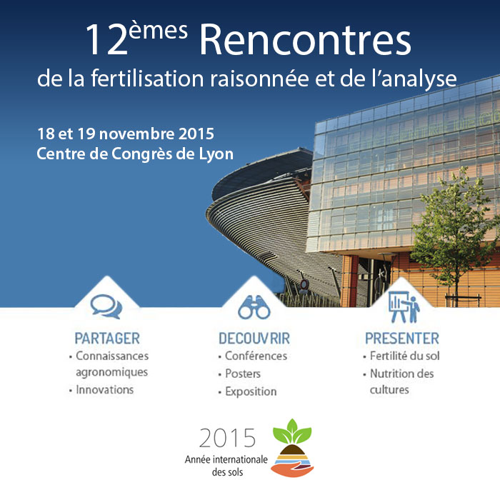 Édition 2015 des 12e rencontres de la fertilisation raisonnée